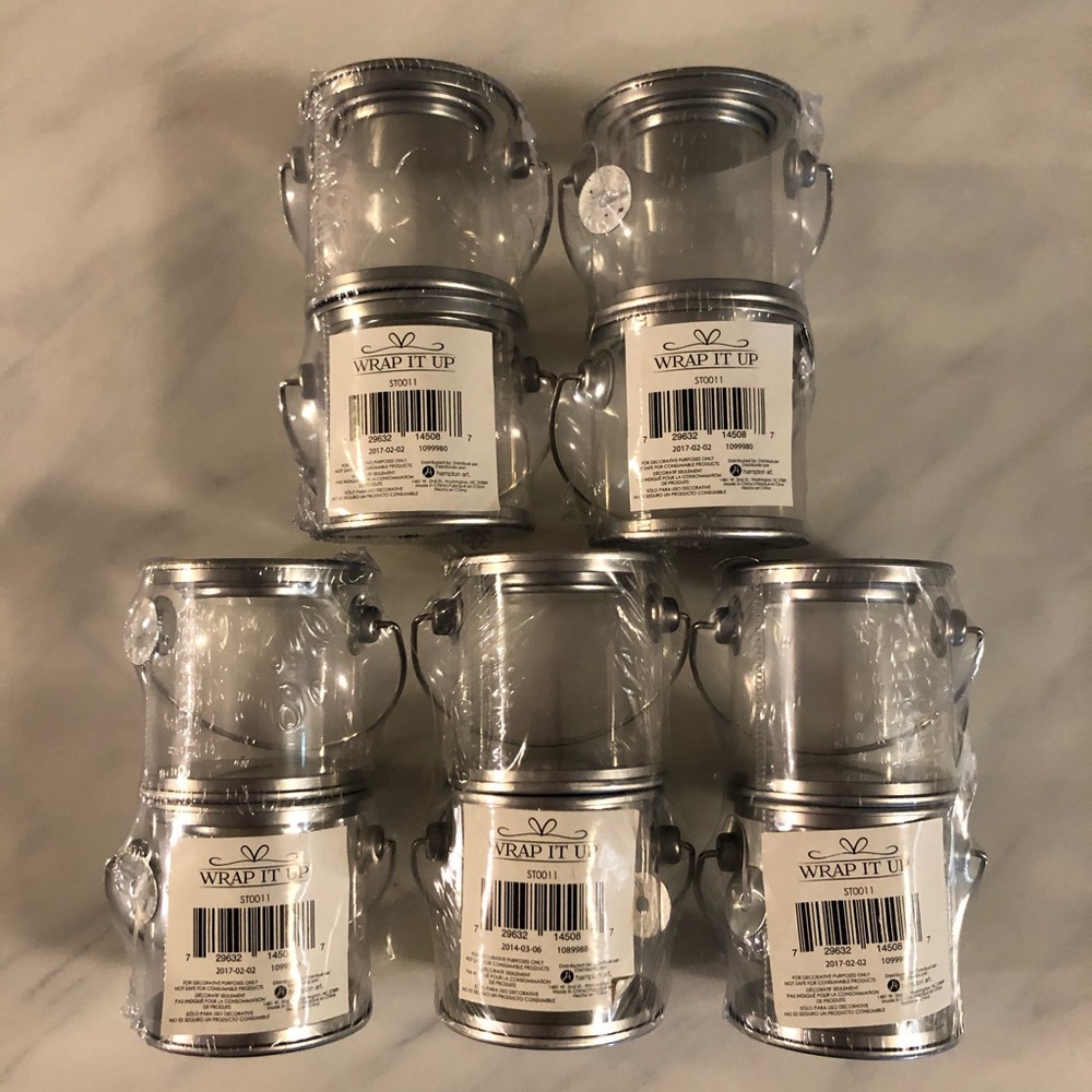 Wrap It Up 10 small plastic paint cans crafting